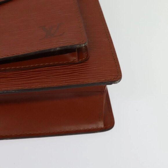 LOUIS VUITTON Epi Monceau 28 Hand Bag Brown M52123 LV Auth ep10531 - Picture 3 of 16